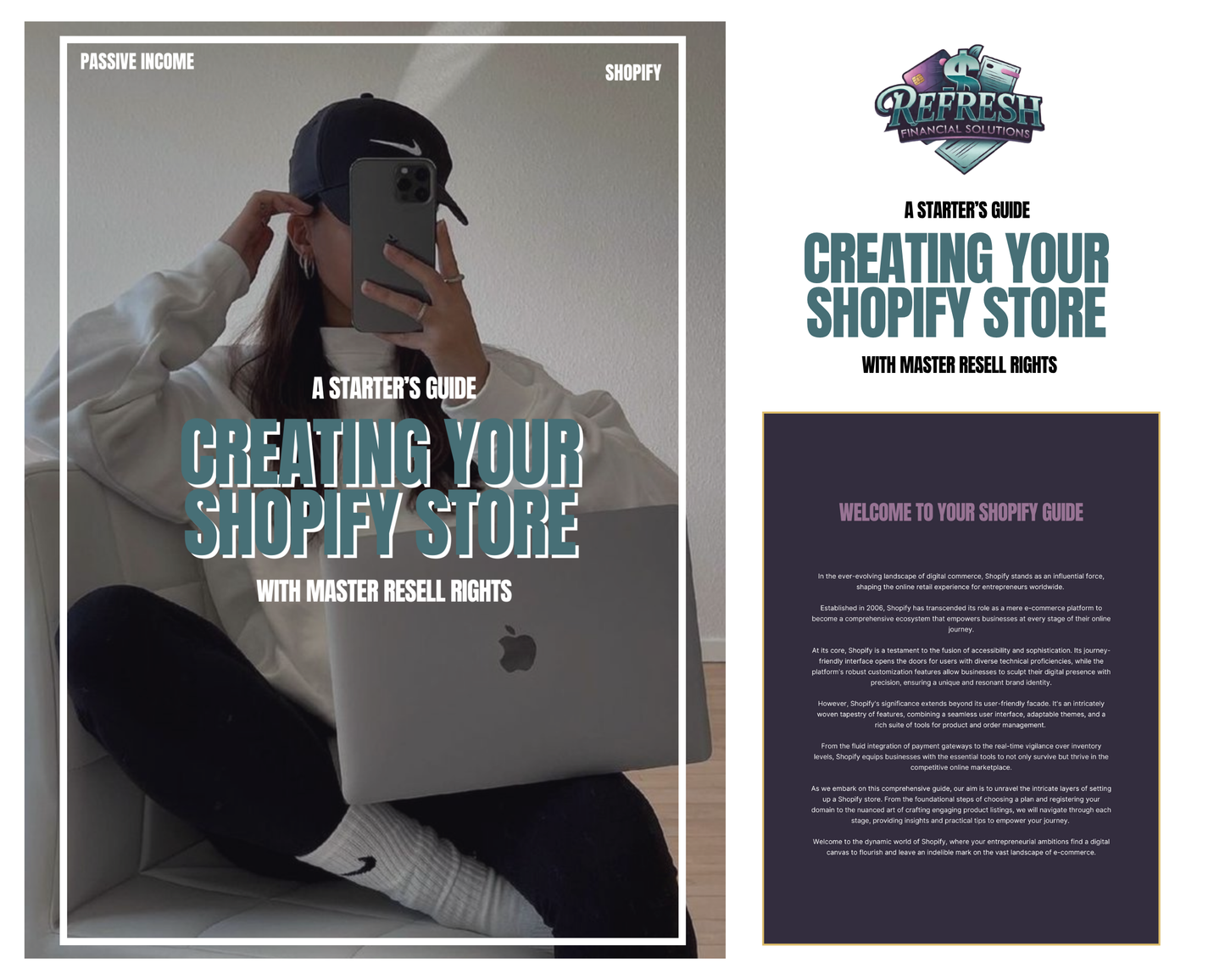 Start your Shopify Store - Fully Editable in Canva with MRR!