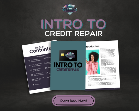 Intro to Credit Repair – Fully Editable in Canva (Includes MRR!)