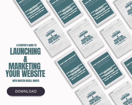 Launching & Marketing Your Website – Fully Editable in CANVA with MRR!